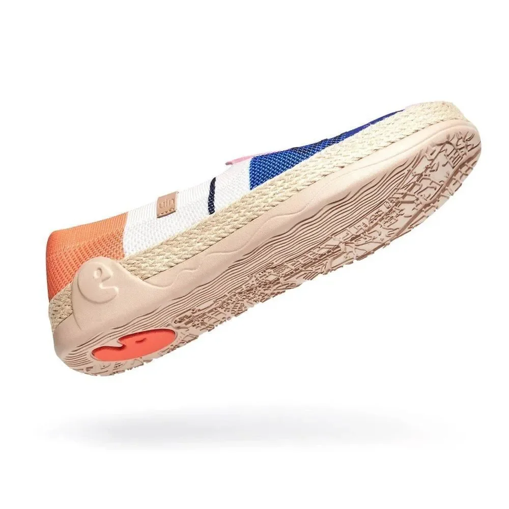 UIN Women's Espadrilles Knitted Walking Casual Shoes (Look at Me Marbella)